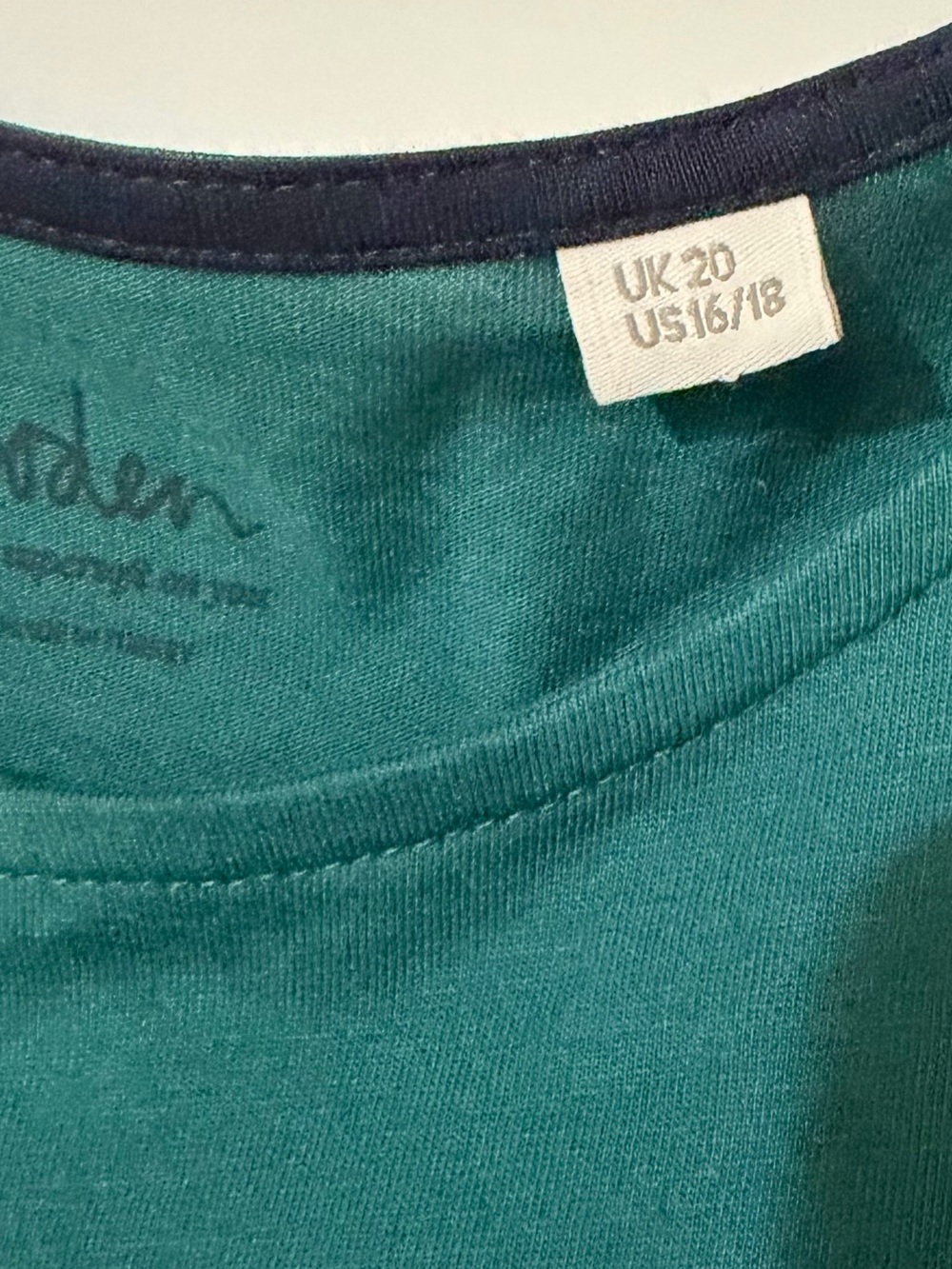 Boden 16/18 Tulle Shoulder Knit Top Tank Forest Green Swiss Dot City Preppy - Picture 4 of 8